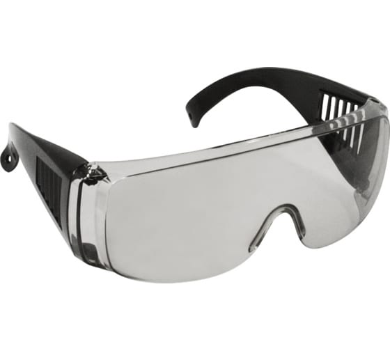 Очки защитные CHAMPION с дужками дымчатые C1007