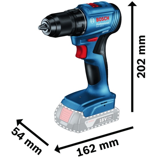 Дрель аккумуляторная BOSCH GSR 185-LI (без АКБ и ЗУ) 06019K3003