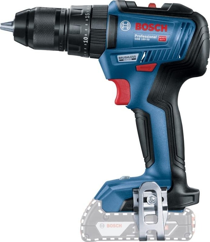 Дрель аккумуляторная ударная BOSCH GSB 18V-50 (без АКБ и ЗУ) 06019H5106