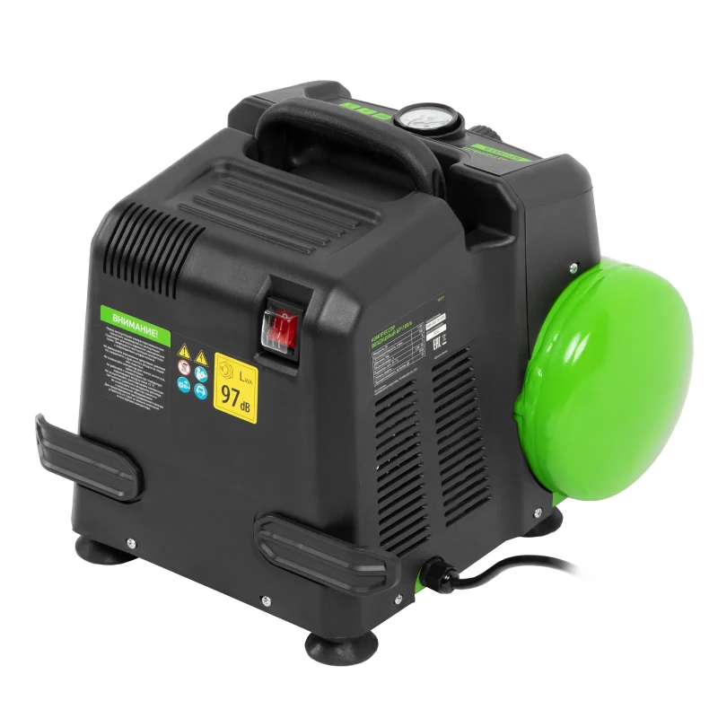 Компрессор воздушный безмаслянный BL 1100/6 1100Вт, ресивер 6 литров, 180 л/мин Сибртех